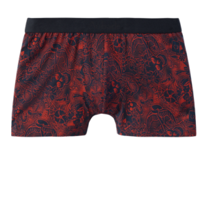 Boxer homme old tattoo rouge