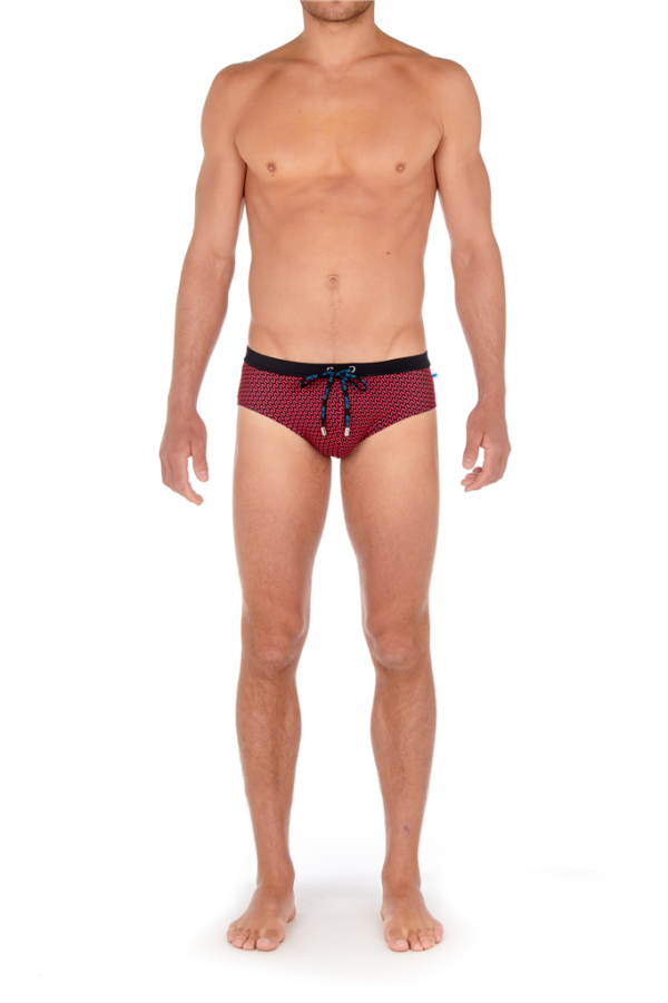 405668 - Corbiere - Rouge Imprimé Géométrique – Image 4