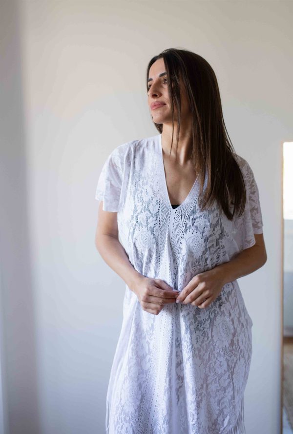 Jesse - Poncho - Blanc – Image 5