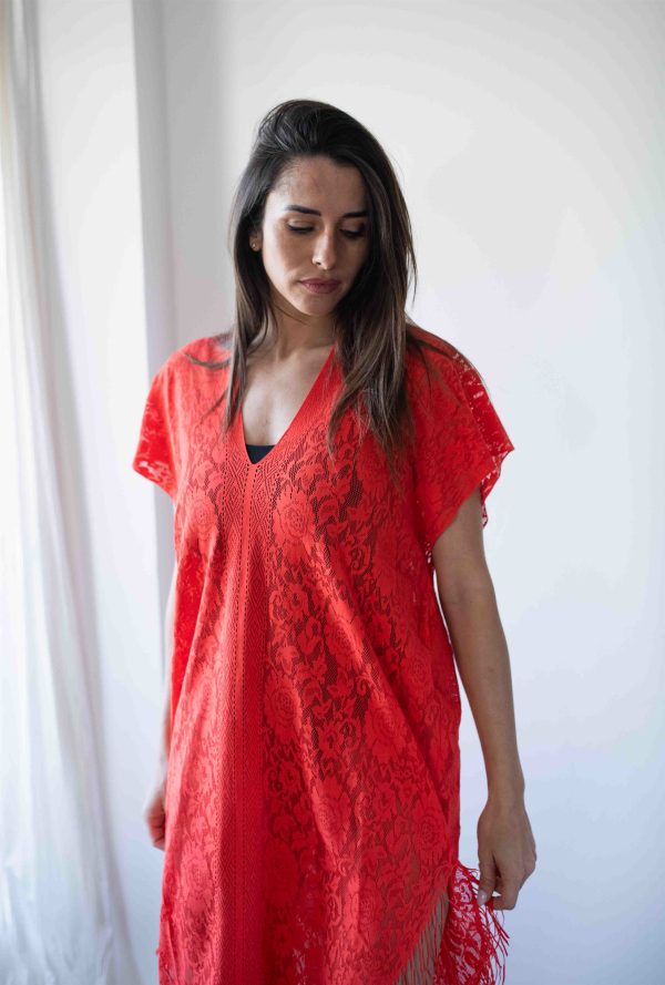Jesse - Poncho - Orange – Image 2