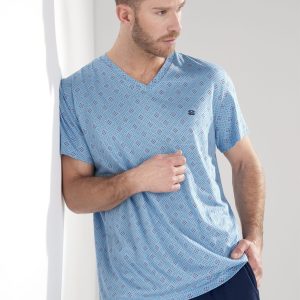 403050 - Walter - Bleu Imprimé