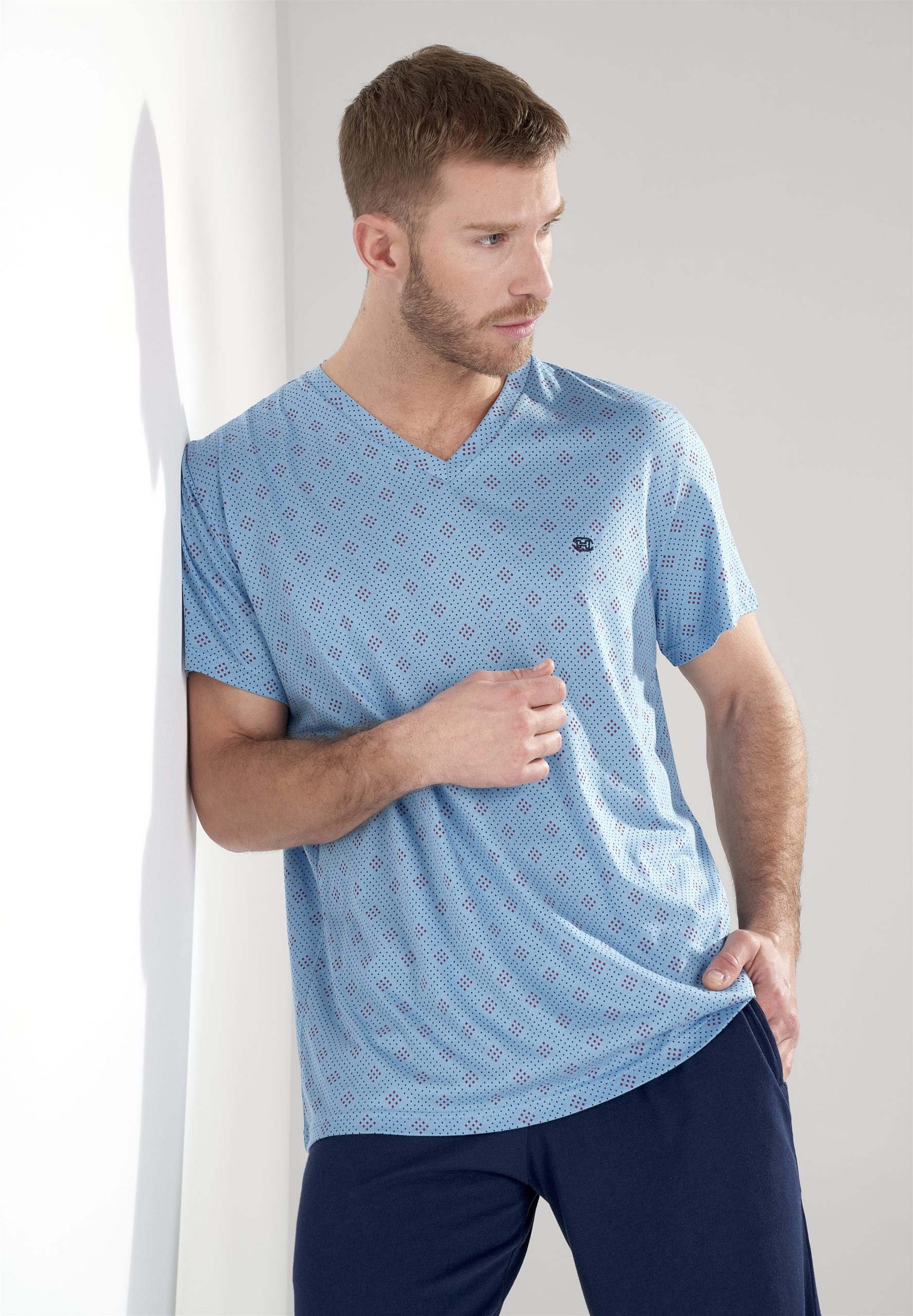 403050 - Walter - Bleu Imprimé