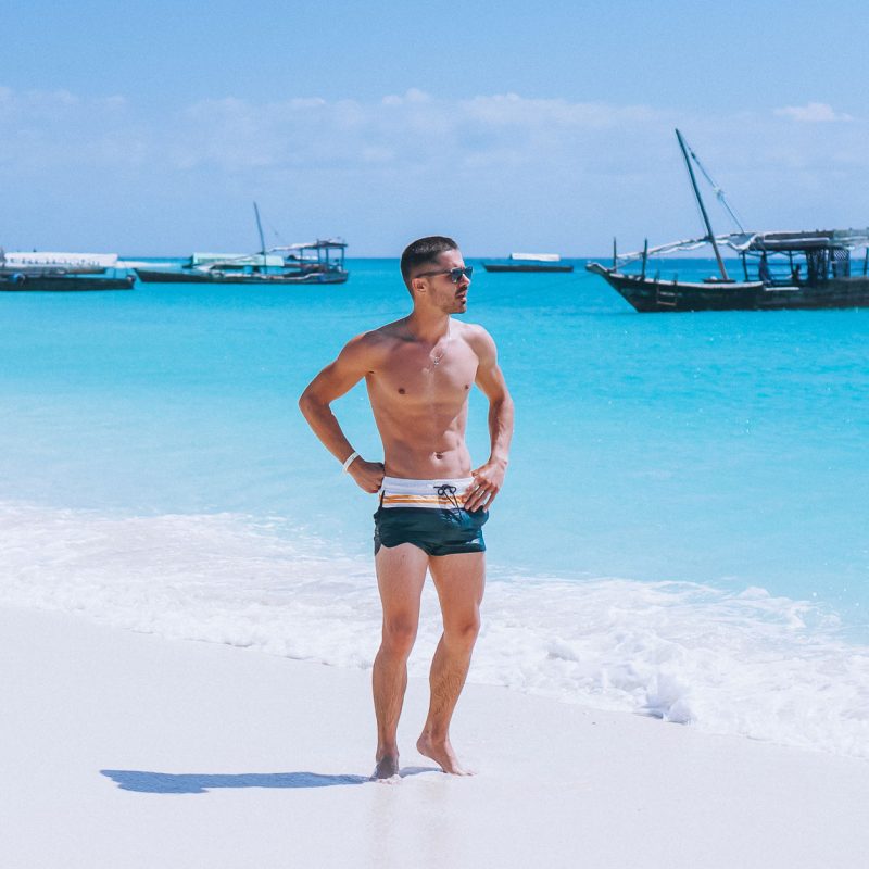 Handsome man on a vacation by the ocean